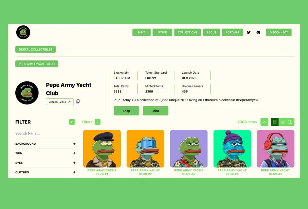 Pepe Army Yacht Club